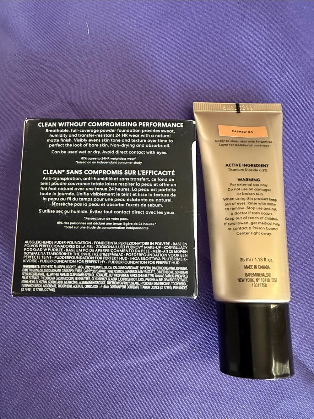Bare Minerals Barepro 24 Hr Powder Foundation & Complexion Rescue Moisturizer
